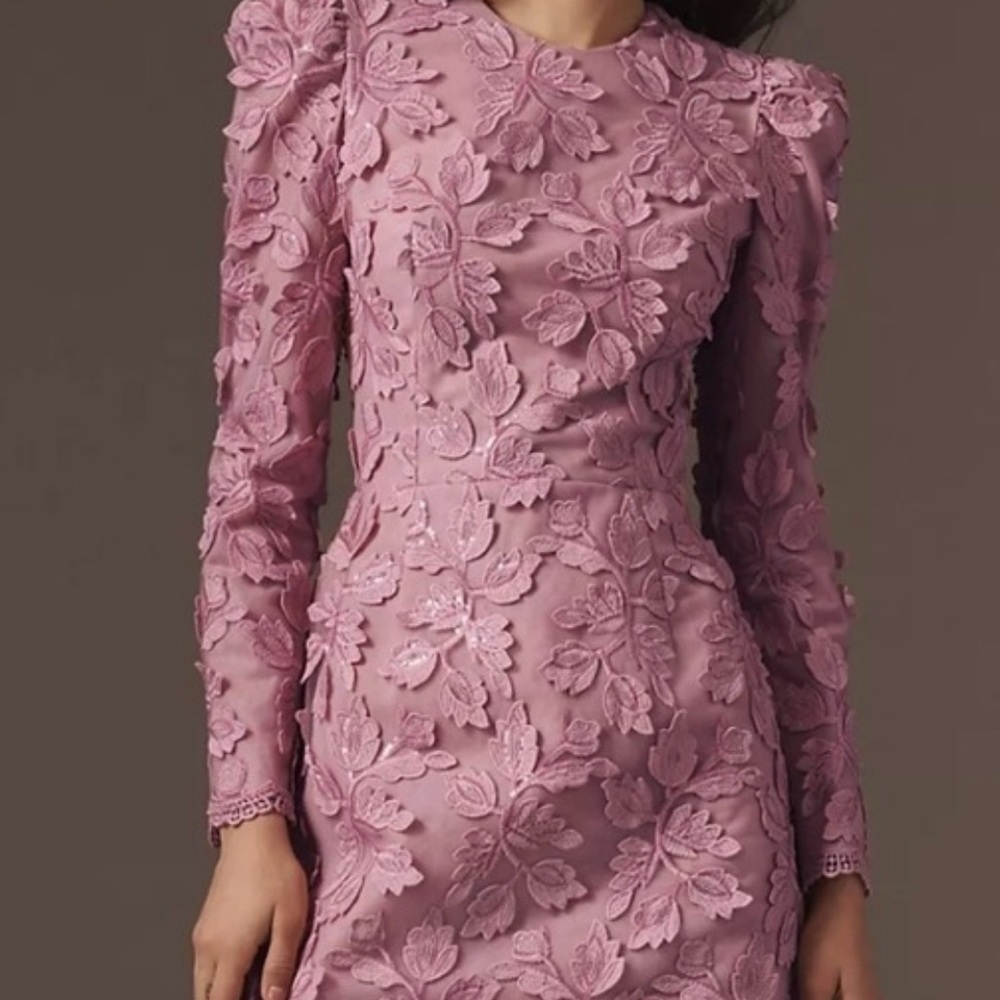 Helsi Pink 3-D Long Sleeve Dress